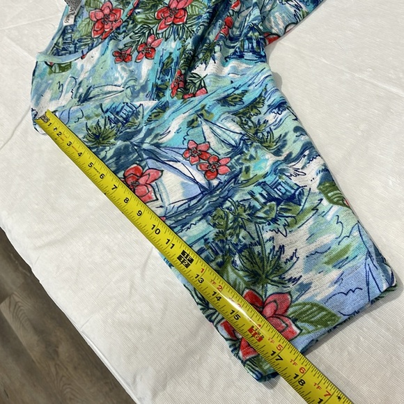 Rebecca Malone plus size 1X tropical theme shirt stretchy NEW - Picture 14 of 14